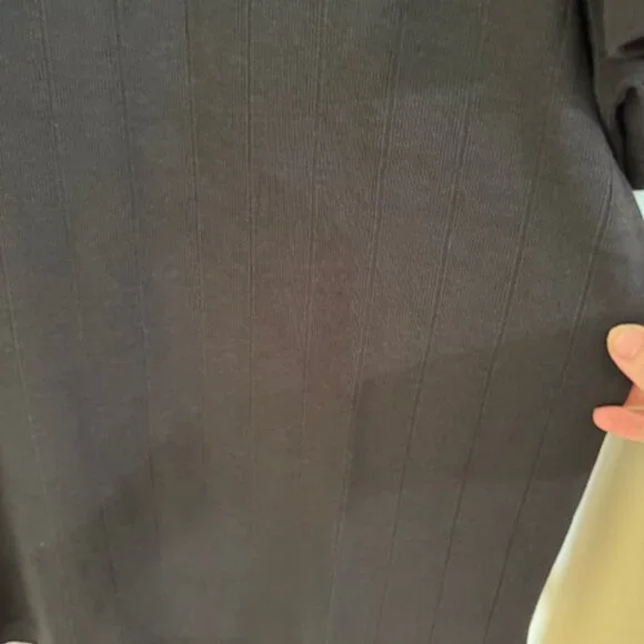 NWT Christian Lacroix Ribbed Polo Shirt 1/4 Zip Black Mens XL - Picture 5 of 5